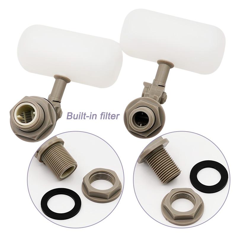 1/2Inch 3/4Inch Plastic Water Float Ball Valve Shut Off Automatic Feed Fill Fish Tank Aquarium Water Humidifier Valve