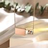 Drawer Style Personalized Necklace Electroplating Locket Pendant Fashion Necklace  Memorial Jewelry