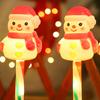 Solar Christmas Lawn Lights Santa Snowman Stake Lamps for Yard Outdoor Warm White LED Garden Lighting