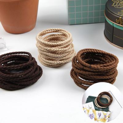 3-color Female Student Hair Tie Elastic Band Set 50P Mixed Colors