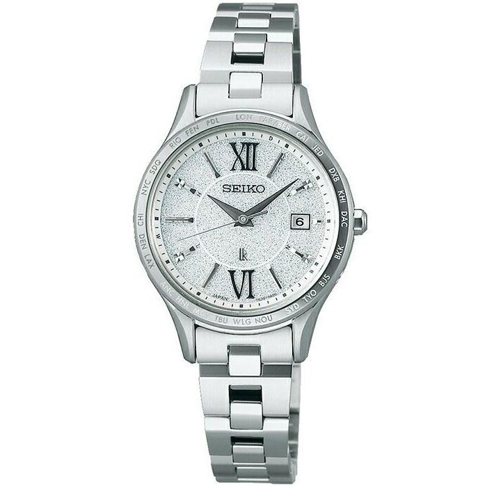Seiko Lukia Standard Collection SSVV081 Ladies Watch Solar Radio Wave World Time All Silver