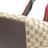 Gucci Sherry Line GG Canvas Handbag Tote Bag Beige Women 131228 Used