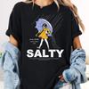 Salty Girl Tee, Women's Vintage Cotton Blend T-Shirt