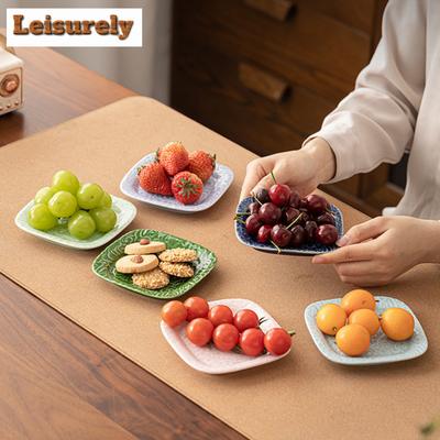 Piatto Quadrato Nuvola Cinese Mini Dim Sum Frutta Secca Sottobicchiere Salsa di Soia Cesto Frutta Secca Caramelle Torta Tavolo Soggiorno Tè