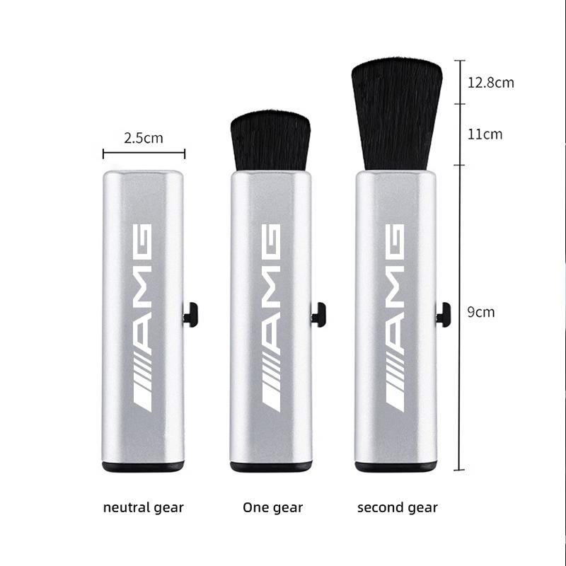 Car Cleaning Brush Telescopic Multi Functional Dust Removal Small Soft Brush Accessories Car Decal For Mercedes Benz AMG W214 W2 CN1