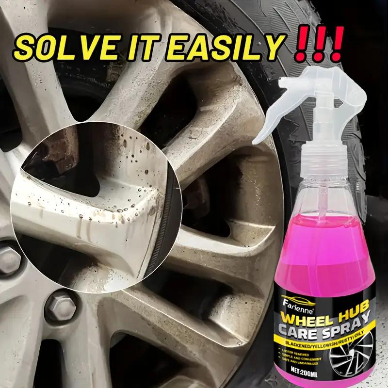 Multi-purpose wheel and hub iron powder remover|Suitable for all vehicle types|Restores shine and protects wheels from corrosion