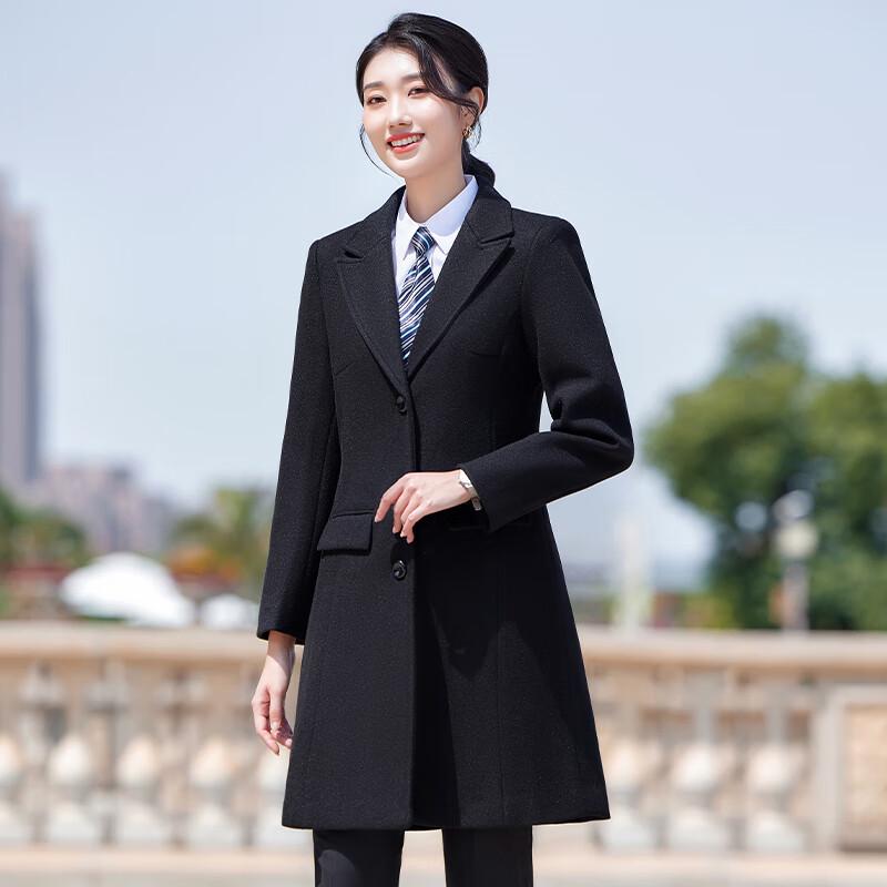 Treaman Women's Elegant Mid-Length Padded Coat