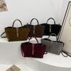Ladies' Fashionable Vegetable Basket Tote Bag, Large Capacity Commuting Bag, Ladies' High-end Sense, Niche Hand-held Crossbody Bag