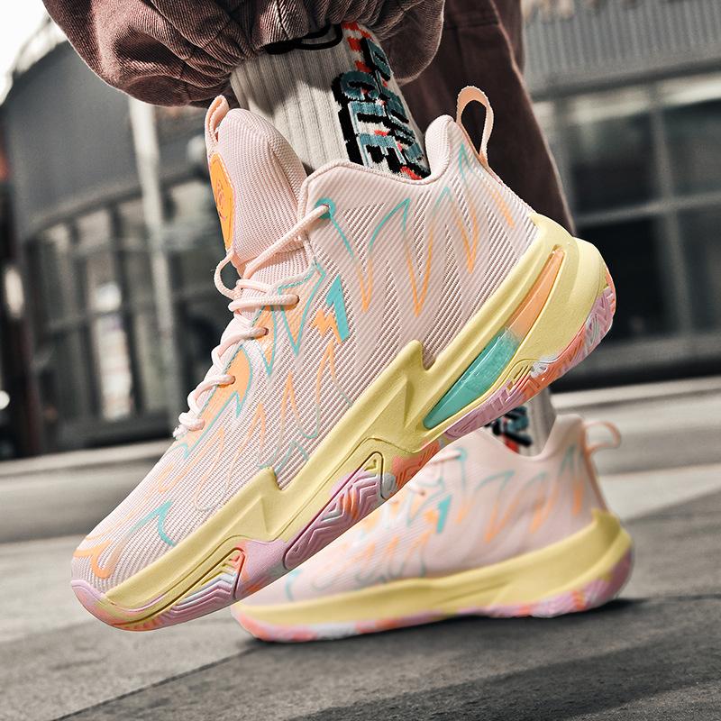2025 large size 45 basketball shoes men's mandarin ducks new high-top sports shoes youth training actual basketball shoes