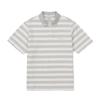 [Snowpeak] Cotton Stripe Polo T-Shirt Ice Gray (S25MMFPS49)
