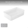 2Pack Storage Box, Plastic Organizer Bin, Desktop, Kitchen, Large Size 29x21.9x13.1cm White