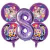 Kpop Dämonenjäger Geburtstagsballons Dekorationsset Musik Mädchen Zahl Aluminiumfolienballons Kinder Partyzubehör Geschenk Gastgeschenk Deko