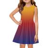 Sommer-Prinzessinnenkleid für Mädchen - A-Linien-Weste mit eingesetztem Rock