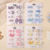 8Pcs/Set New Cute Fresh Minni Bowknot Hair Clips For Woman Girls Sweet Flower Star Hairgripes Barrette Hair Accessories Gifts
