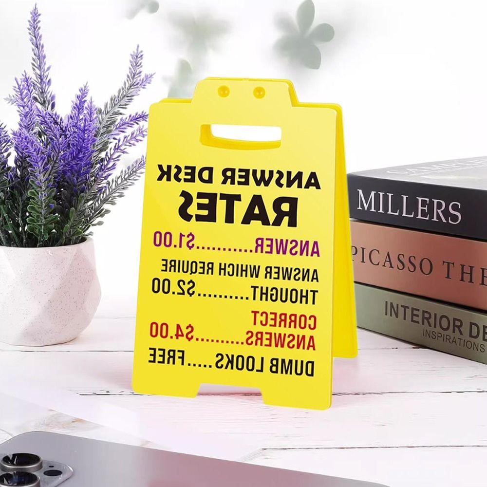 Yellow Funny Office Decor Acrylic Office Decorations Durable Office Signage  for Home Decor