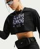 Dri-Fit Super Crop Long Sleeve Running T-Shirt W - Black / Im9086-010