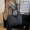 1 PC Minimalist Puffy Tote Bag, Μεγάλης χωρητικότητας χιαστί τσάντα, μοντέρνα γεμισμένη τσάντα ώμου για γυναίκες για καθημερινές μετακινήσεις