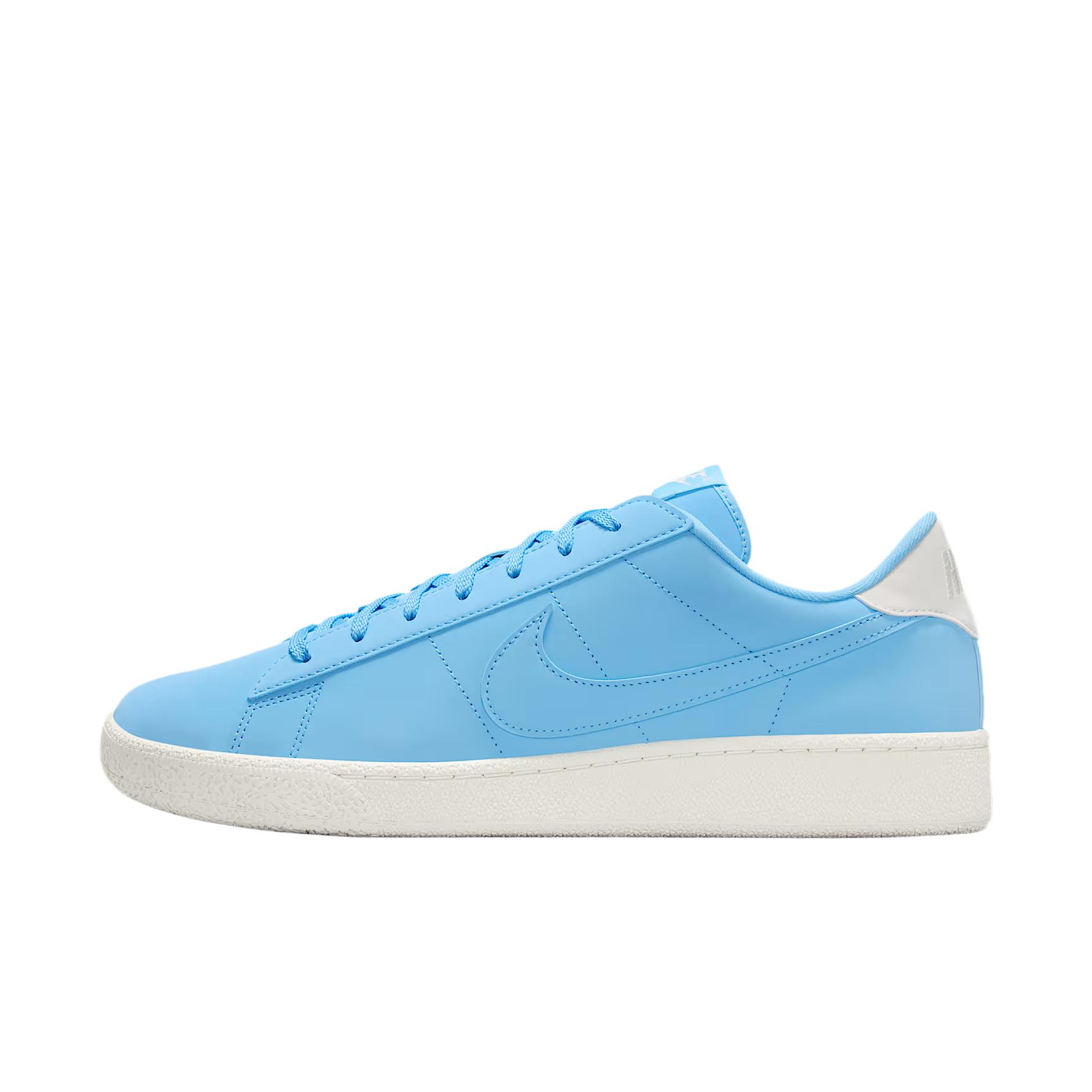 Nike Tennis Classic Skateboard Shoes Men s Low Top Soccer Blue/Sail Wh 41
