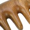 Scalping Massage Comb Handheld Green Sandalwood Massager Wide Tooth Scalping Massage Comb