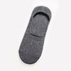 5 Pairs Mens Boat Socks Summer Large Plus Size 38-47 Non-slip Silicone Invisible No Show Sock Slippers Cotton Black Sporty Meias