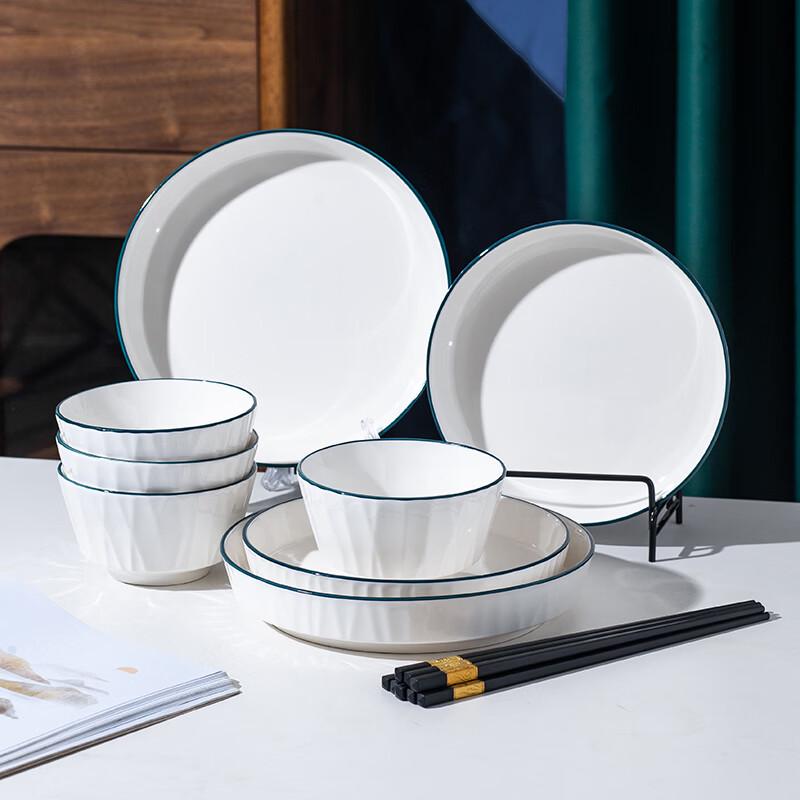 Weidu Wood Grain Dinnerware Set
