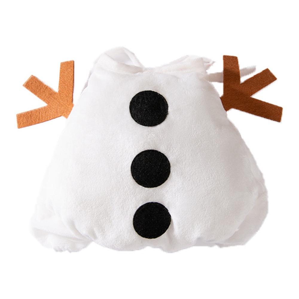 

Comfortable Cat Snowman Costume Warm Cat Christmas Outfit Cute Pet Cosplay Clothes Winter XL