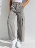 Damen Low Rise Cargo Jeans Gerade Beine Mehrere Taschen Denim Hosen Gewaschen Nicht Elastisch Lässige Lange Hosen