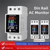 SHGO-ZS-6035VAKW Digital Energy Meter AC30-400V Electricity Usage Monitor Din Rail Voltmeter Ammeter Watt Kwh Frequency