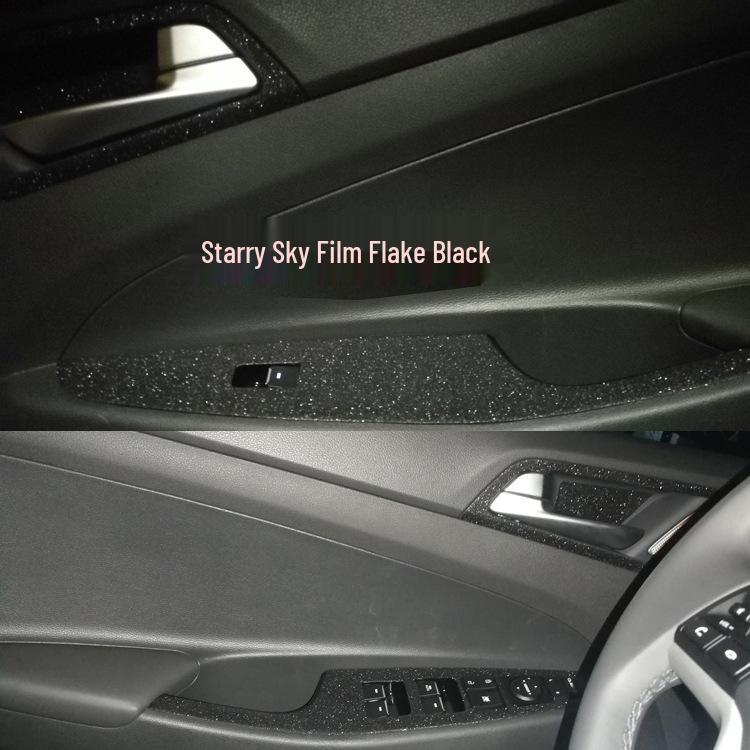 19 Tucson Carbon Fiber Interior Stickers: Console & Window Trim Protection