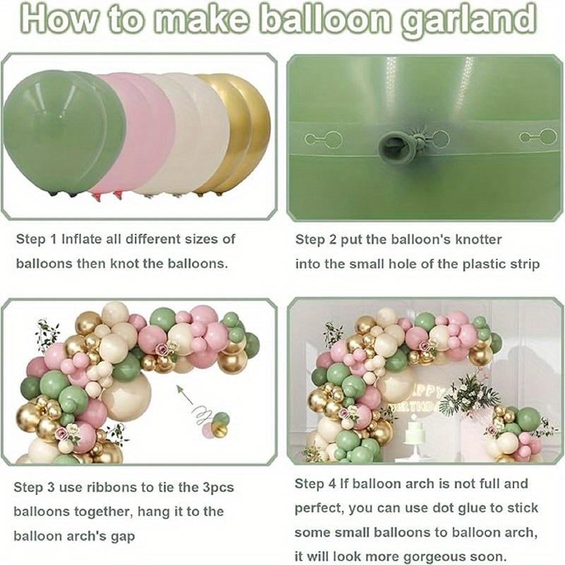 138 Pcs Sage Green Pink Balloon Flower Arrangement Arch Set In Bohemian Style Birthday Party Baby Shower Decorations Wedding