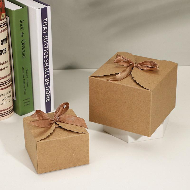 Gift Boxes Cardboard Box Kraft Paper Gift Box Candy Cookie Chocolate Dessert Present Packaging Box Cajas Para Regalo