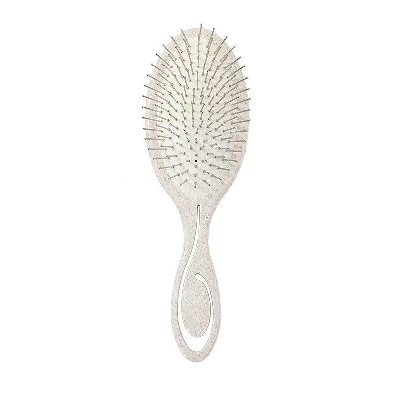 Doppelt verwendbarer Luftkissen-Stahlnadel-Massagekamm für voluminöses, trockenes und nasses Haar Styling & Glätten