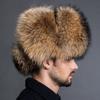 Winter men's outdoor windproof real fox fur bomber hat Luxury ear cap fur necessary hat Real fur hat Sheepskin top fox hat