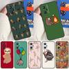 Cute Sloth Animal For Realme 14 13 12 10 11 Pro Plus GT 6 6T 5 GT7 Pro C55 C51 C21Y C25S C67 C75 C53 C61 Case