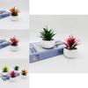 Factory Faux Stone Lotus Succulent Plant Pot With Decor For Home And Wedding Settings