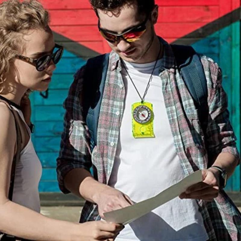 Outdoor Camping Directional Cross-country Race Hiking Special Compass Baseplate Ruler Map Scale Compass Night Boy Gift Tool