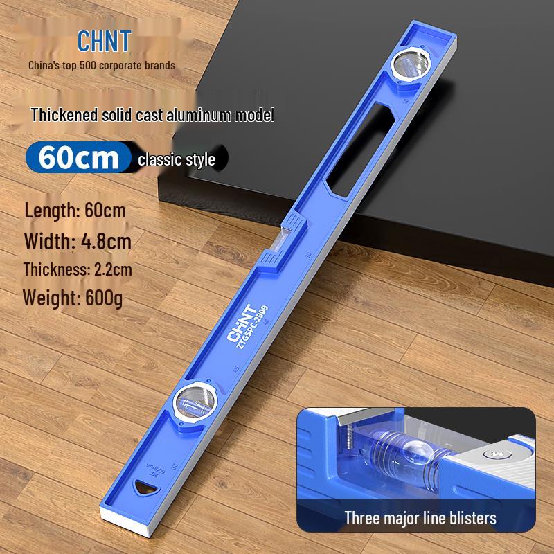 Zhengtai Solid Aluminum Spirit Level with Strong Magnet and Drop-proof Design – High Precision Balance Meter