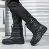 Verdickte Schneestiefel, Wasserdichte Fischerstiefel, Gummistiefel, Rutschfeste Warme Baumwollstiefel für Herren, Anti-Winter-Fischerei- und Samt-Baumwollschuhe