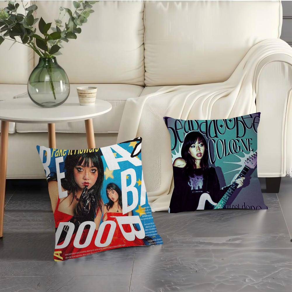 Rock Singer pretty B-Beabadoobee Cushion Cover 45x45 Polyester Sofa Cushions Decorative Throw Pillows Pillowcover