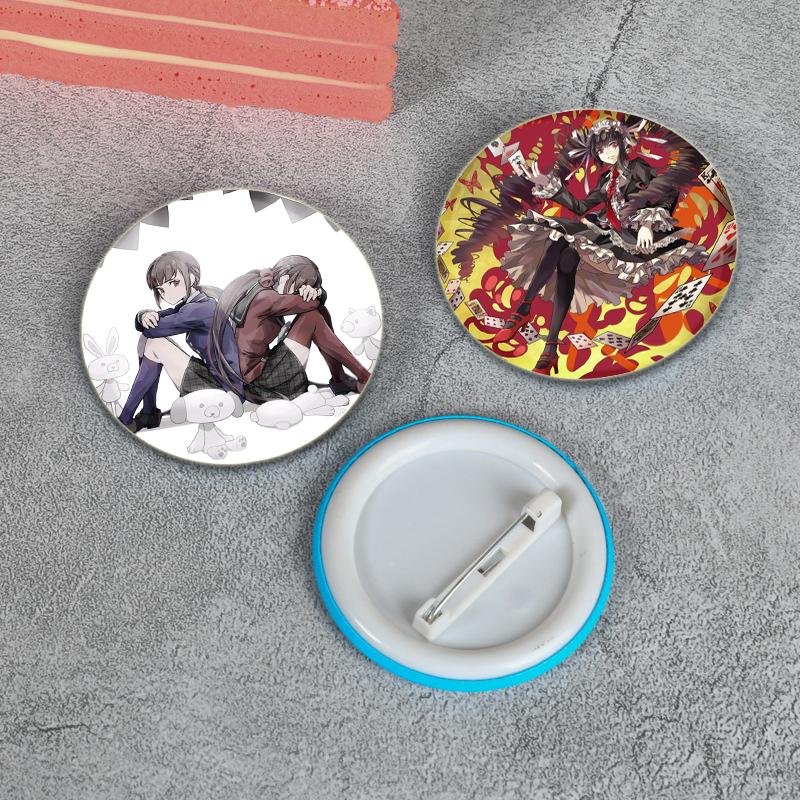 32/44/58MM Inferenz Abenteuer Spiel Anime Broschen Danganronpa HD Print Abzeichen Rucksack Kragen Cartoon Revers Pins Schmuck Geschenke Zubehör
