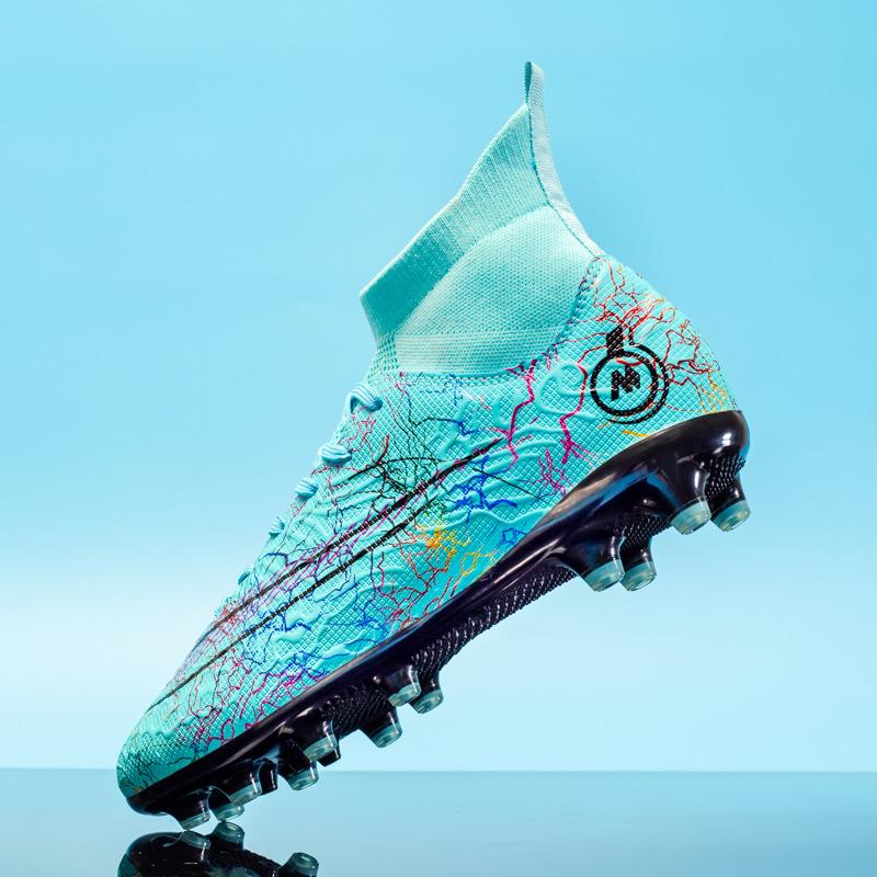 

High top socks football shoes student football shoes broken nails cement ground children broken nails football shoes grass 33