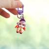 1PC Cartoon Girl Design Keyrings Mobile Phone Pendants Candy Colors Keychains Resin Pendant Bag Charms Gift Multicolor