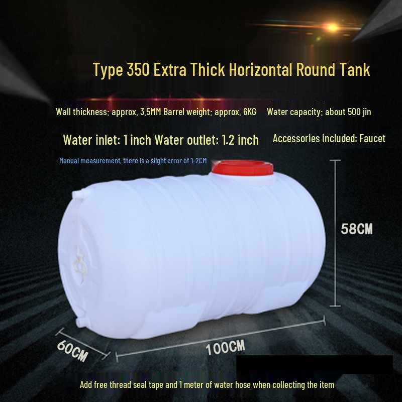 Food Grade Large Plastic Water Storage Bucket with Rectangular Lid for Household Use