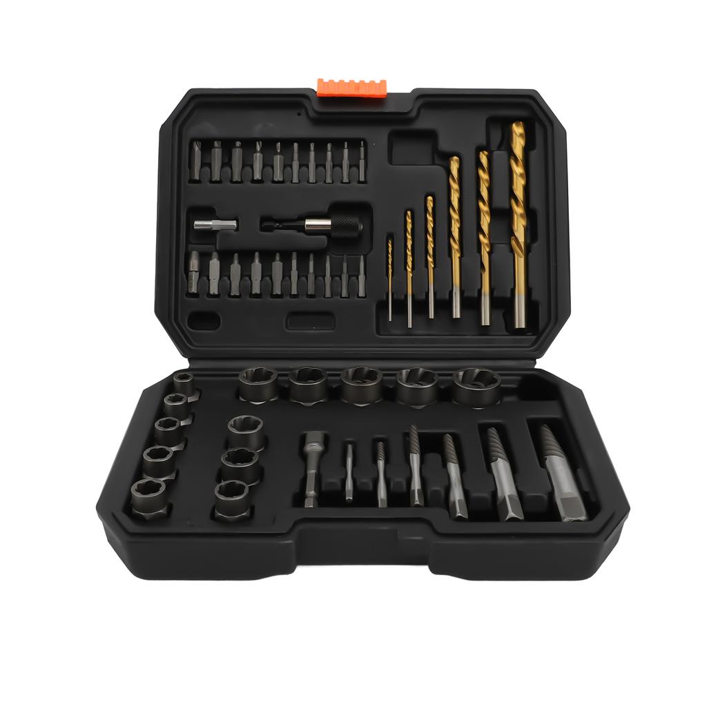 48 Pcs Screw Extractor Drill Bit Set with Left Hand Drill Bit Easy Out Broken Bolt Extractor Kit