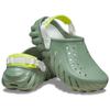 Crocs Echo Round Toe Thick Sole Clogs Unisex Footwear Avocado-Green 207937-308