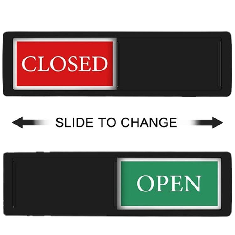 Magnetic Open/Closed Door Sign for Hotels and Offices, Easy Installation