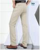 Men's Plus Size High Waist Cotton Work Pants - Summer Lightweight Casual & Formal Straight Leg Trousers for Middle-Aged & Elderly.