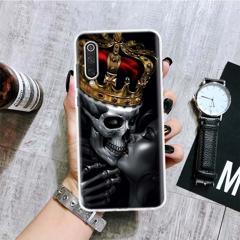 Grim Reaper Skull Skeleton Phone Case For Xiaomi Redmi Note 15 14 13 12S 12 Pro Plus 11S 11E 11 11T 10S 10 Art Soft Pattern Cove