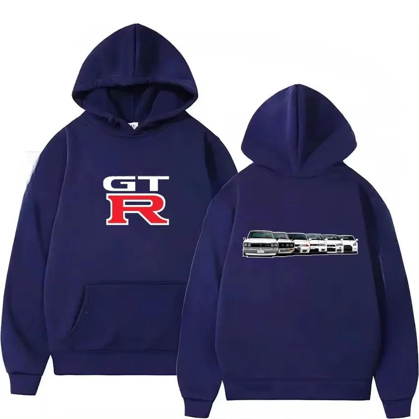 2025 Initial D GTR Skyline R34 Pullover New Hoodies Sweatshirts Men's Y2k Male Fall Winter Unisex Oversized Casual Couple Tops