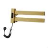 Electric Heated Towel Rack Smart Temperature Control Warming for Shower Black